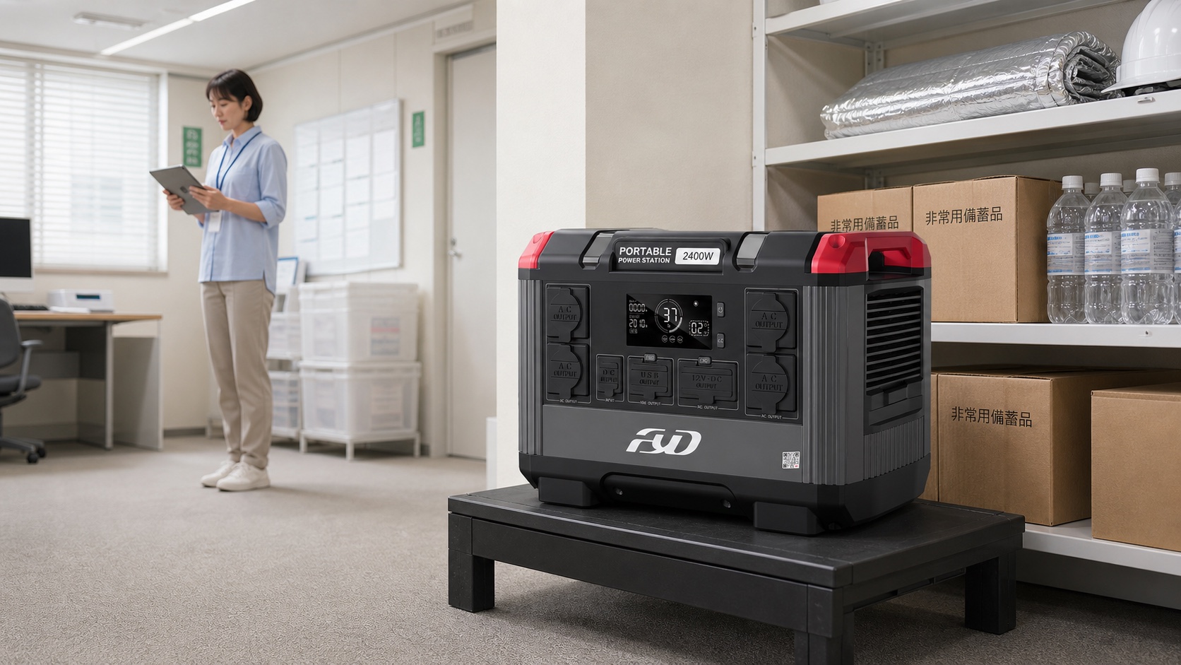法人・施設向けポータブル電源 FYD YD-2016による停電・BCP対策